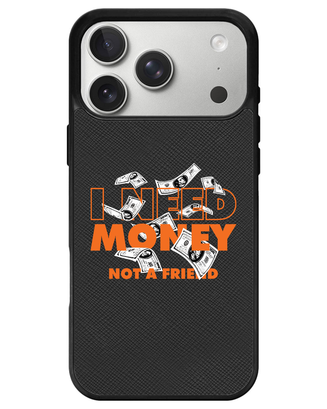 iPhone Leather Grip - Money Better Than Friend