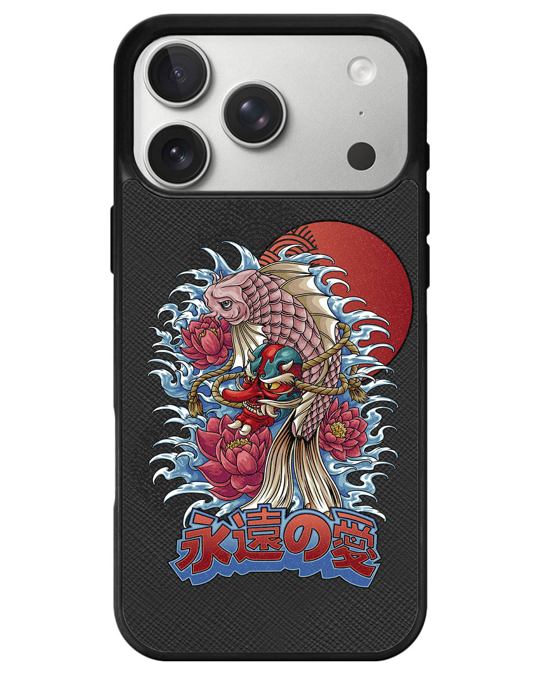iPhone Leather Grip - Oni Koi
