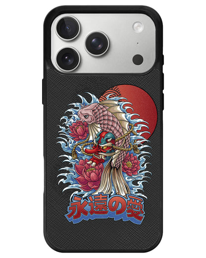 iPhone Leather Grip - Oni Koi