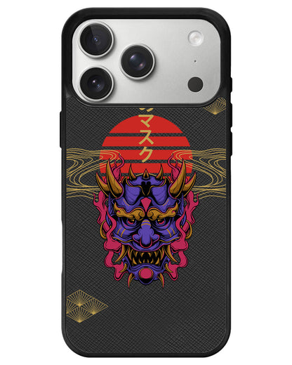 iPhone Leather Grip - Oni Mask