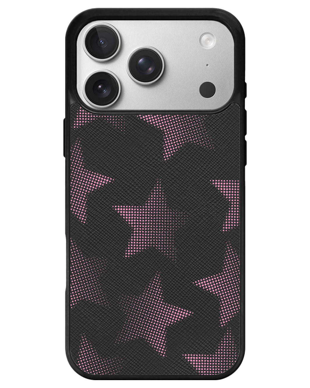 iPhone Leather Grip - Pink Star