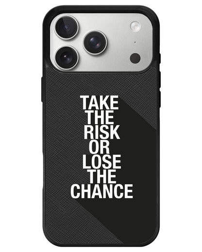 iPhone Leather Grip - Take The Risk
