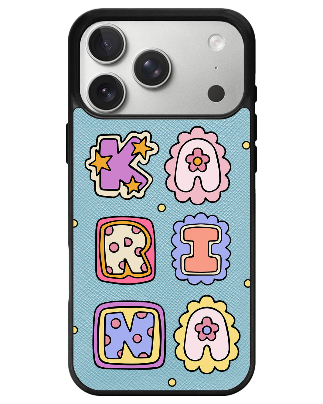 iPhone Leather Grip - Adorable Monogram 2.0