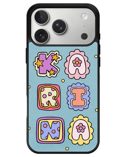 iPhone Leather Grip - Adorable Monogram 2.0