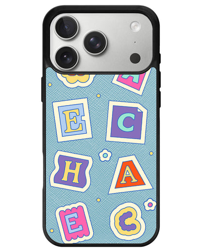 iPhone Leather Grip - Adorable Monogram 3.0