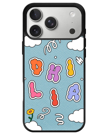 iPhone Leather Grip - Adorable Monogram 6.0