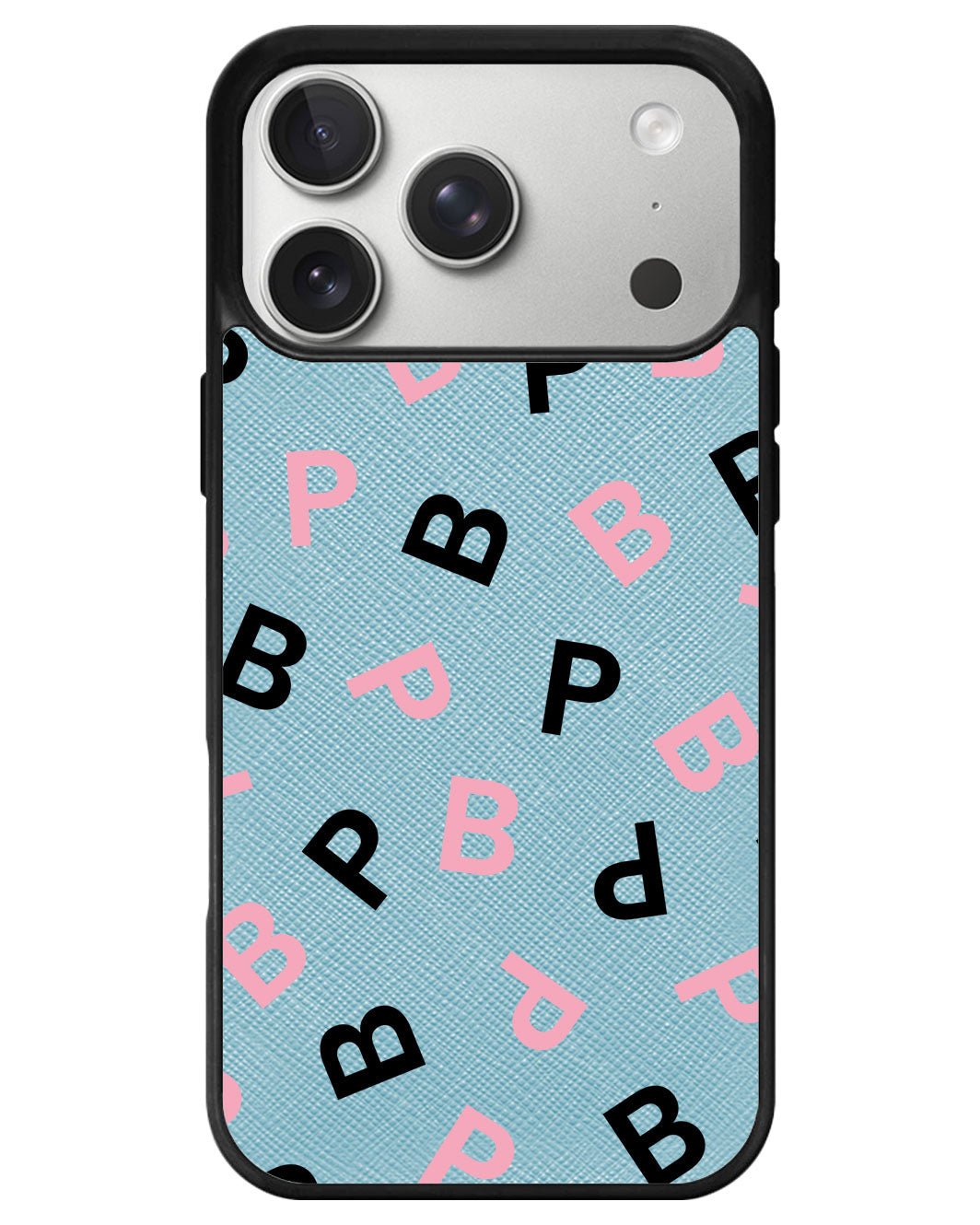 iPhone Leather Grip - Blackpink Monogram