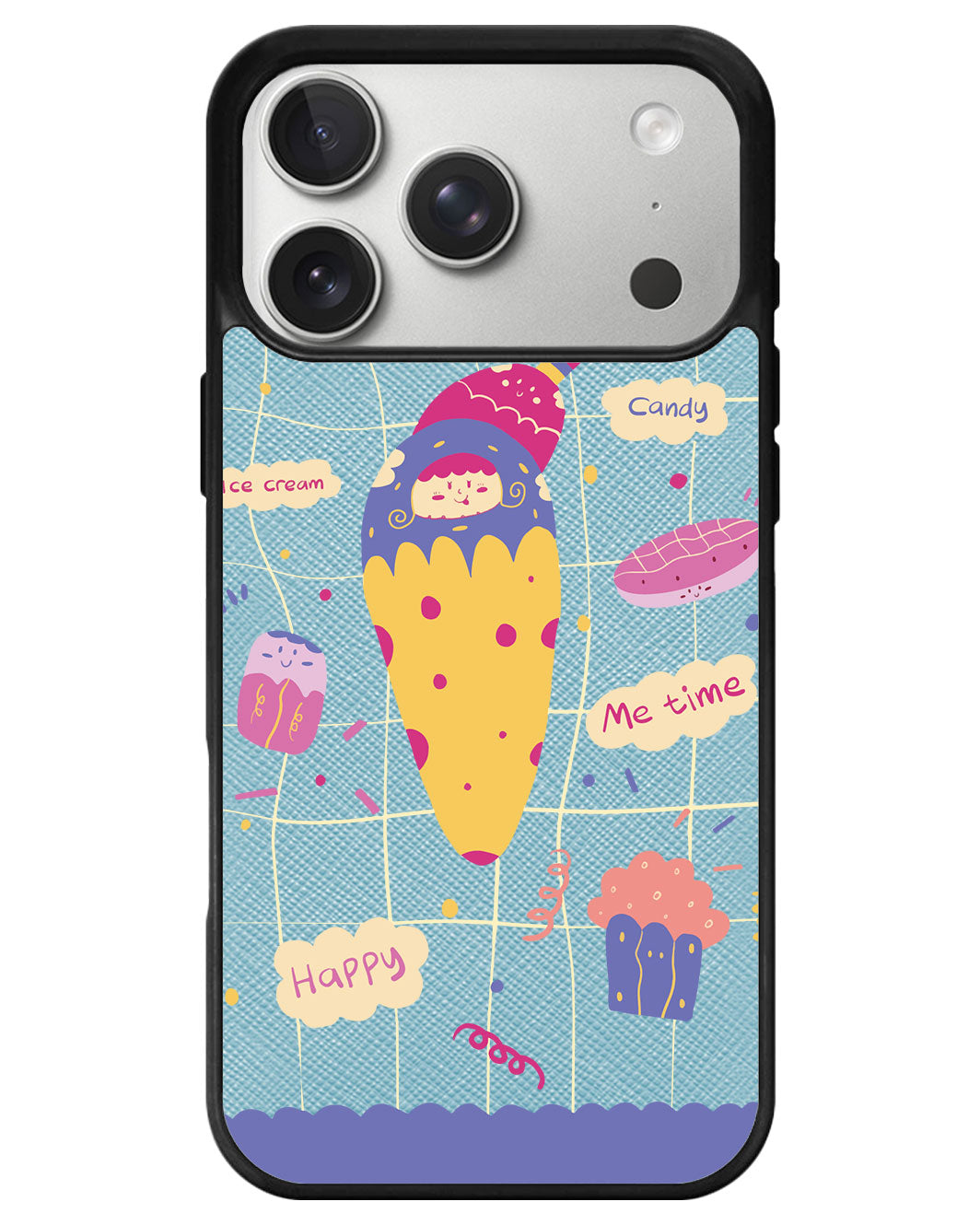 iPhone Leather Grip - Candy Doodle