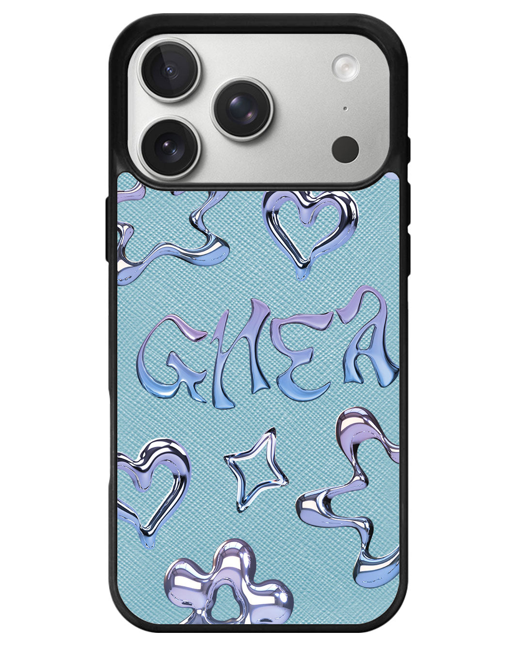 iPhone Leather Grip - Chrome Monogram 1.0