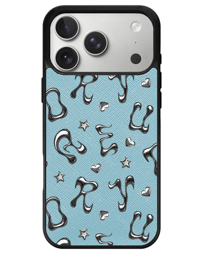 iPhone Leather Grip - Chrome Monogram 2.0