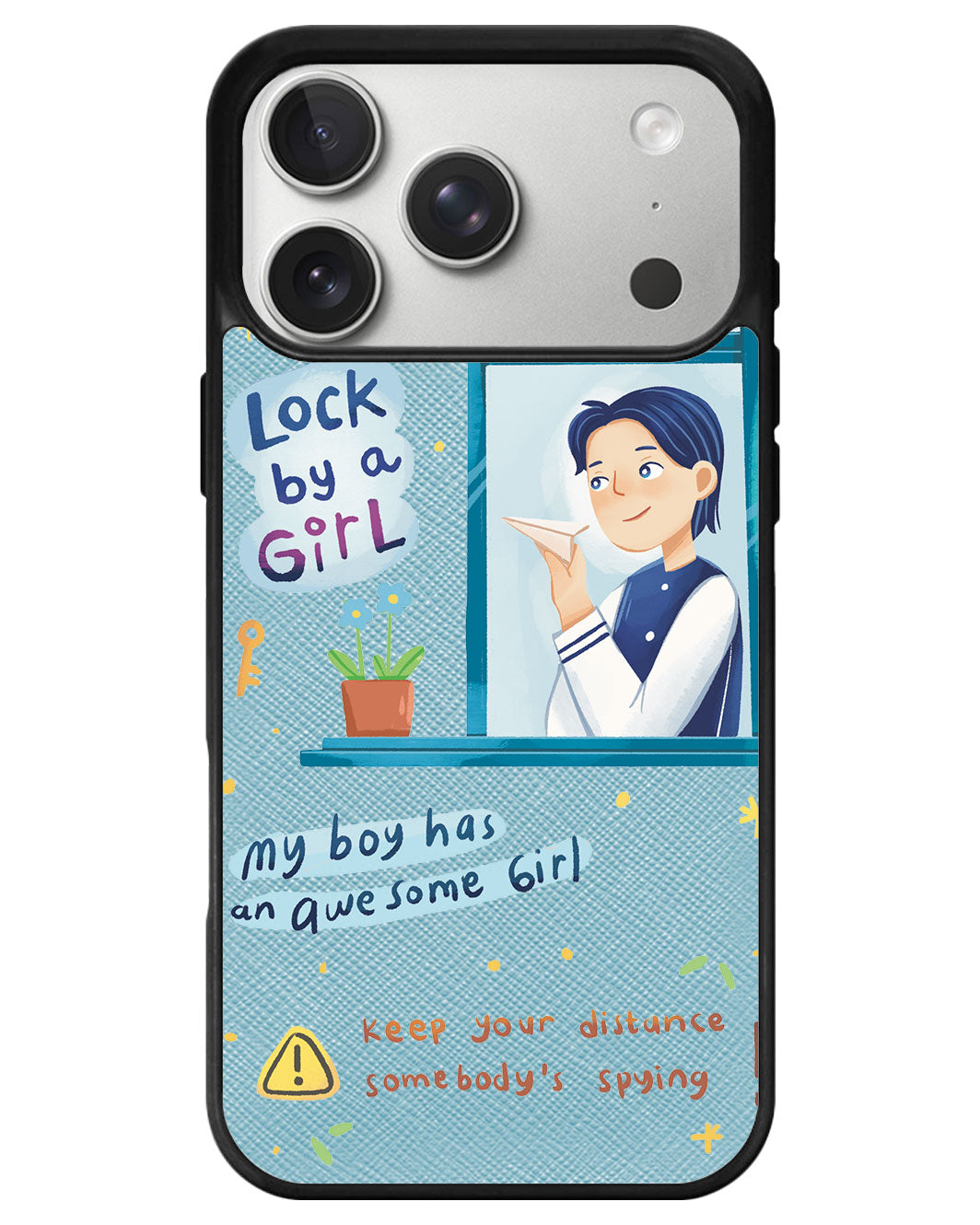 iPhone Leather Grip - Crush Boy (Couple Case)