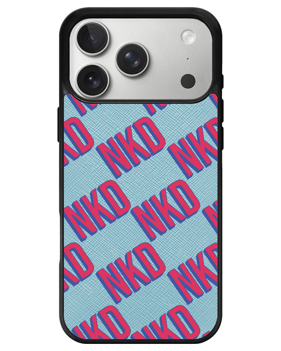 iPhone Leather Grip - Diagonal Initial Monogram 2.0