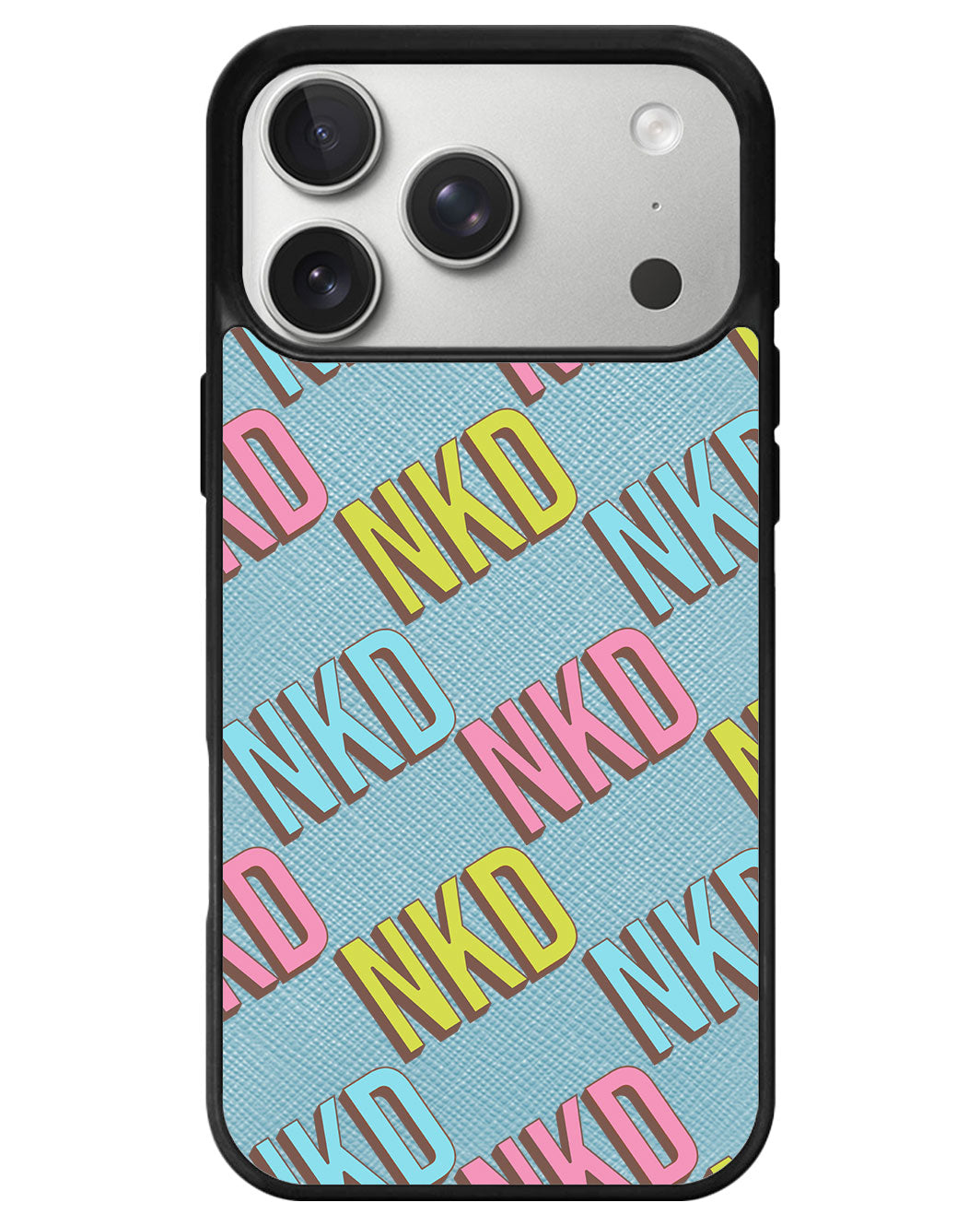iPhone Leather Grip - Diagonal Initial Monogram 3.0