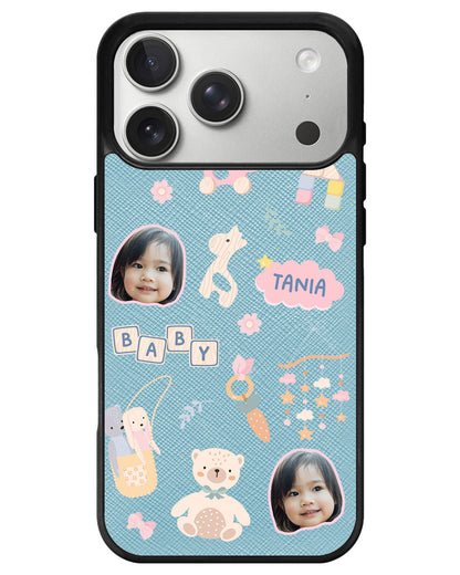 iPhone Leather Grip - Face Grid Girl Toys