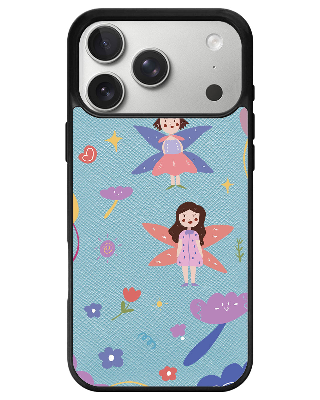 iPhone Leather Grip - Fairy Pattern