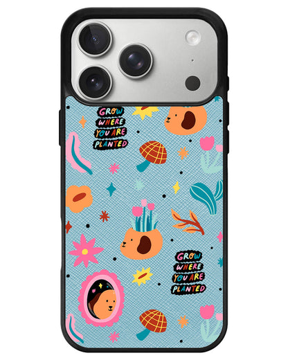 iPhone Leather Grip - Grow and Bloom