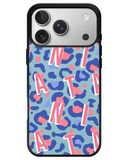 iPhone Leather Grip - Leopard Monogram 1.0