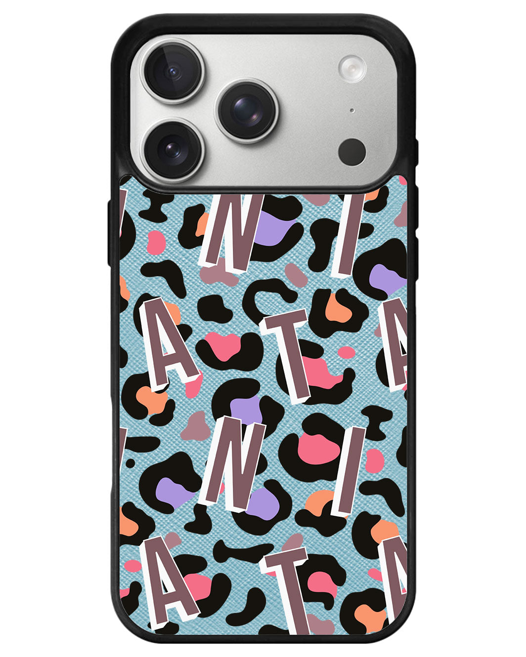 iPhone Leather Grip - Leopard Monogram 5.0