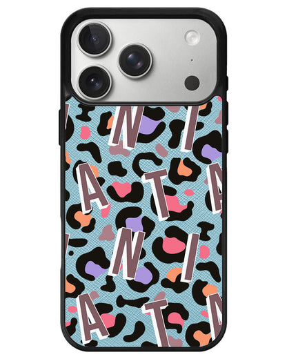 iPhone Leather Grip - Leopard Monogram 5.0