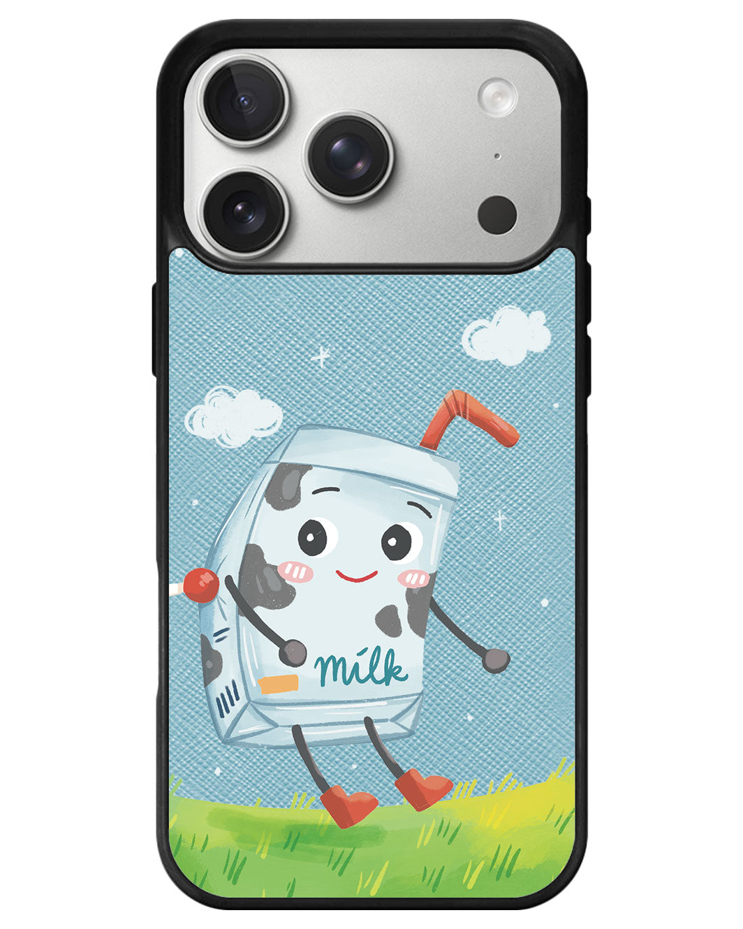 iPhone Leather Grip - Milk To Cookies (Couple Case)