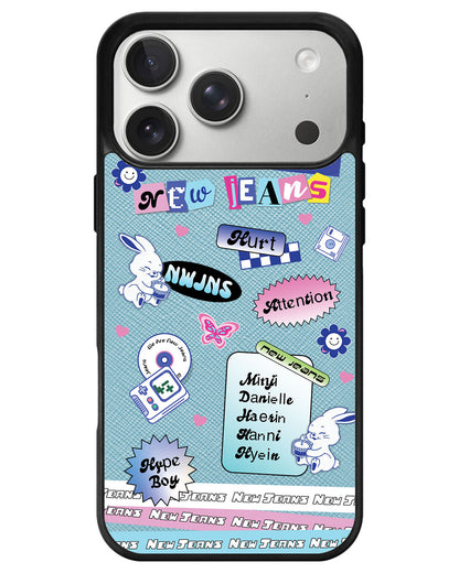 iPhone Leather Grip - New Jeans Sticker