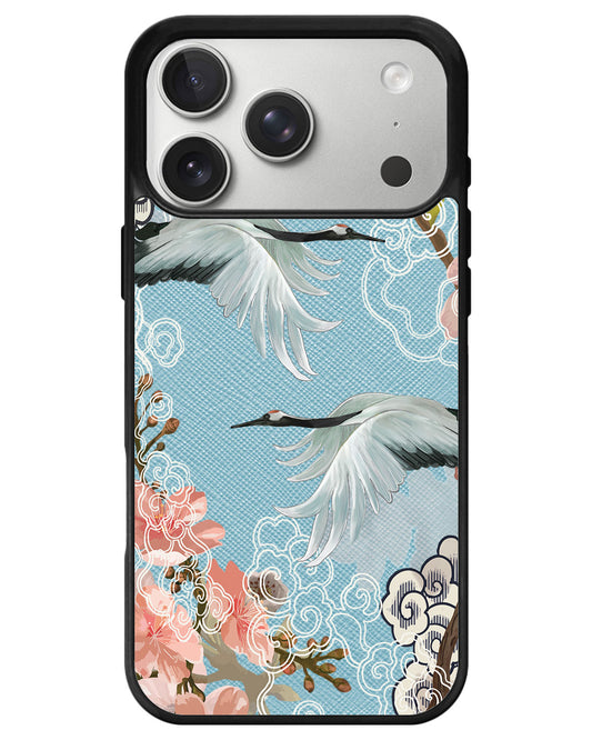 iPhone Leather Grip - Oil Painting Bird