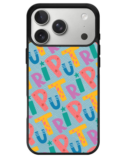 iPhone Leather Grip - Playful Monogram 4.0