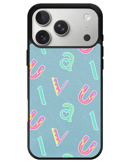 iPhone Leather Grip - Playful Monogram 6.0
