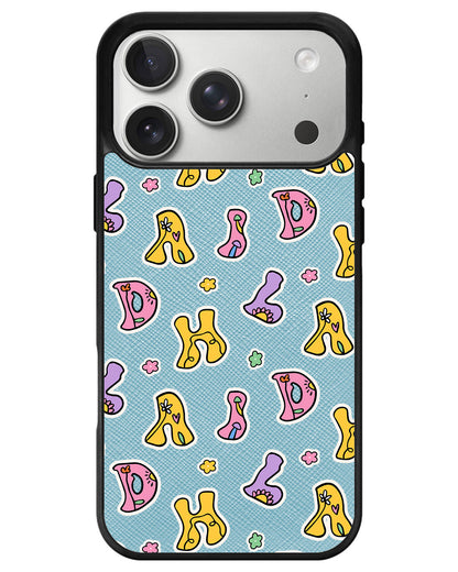 iPhone Leather Grip - Playful Monogram 7.0