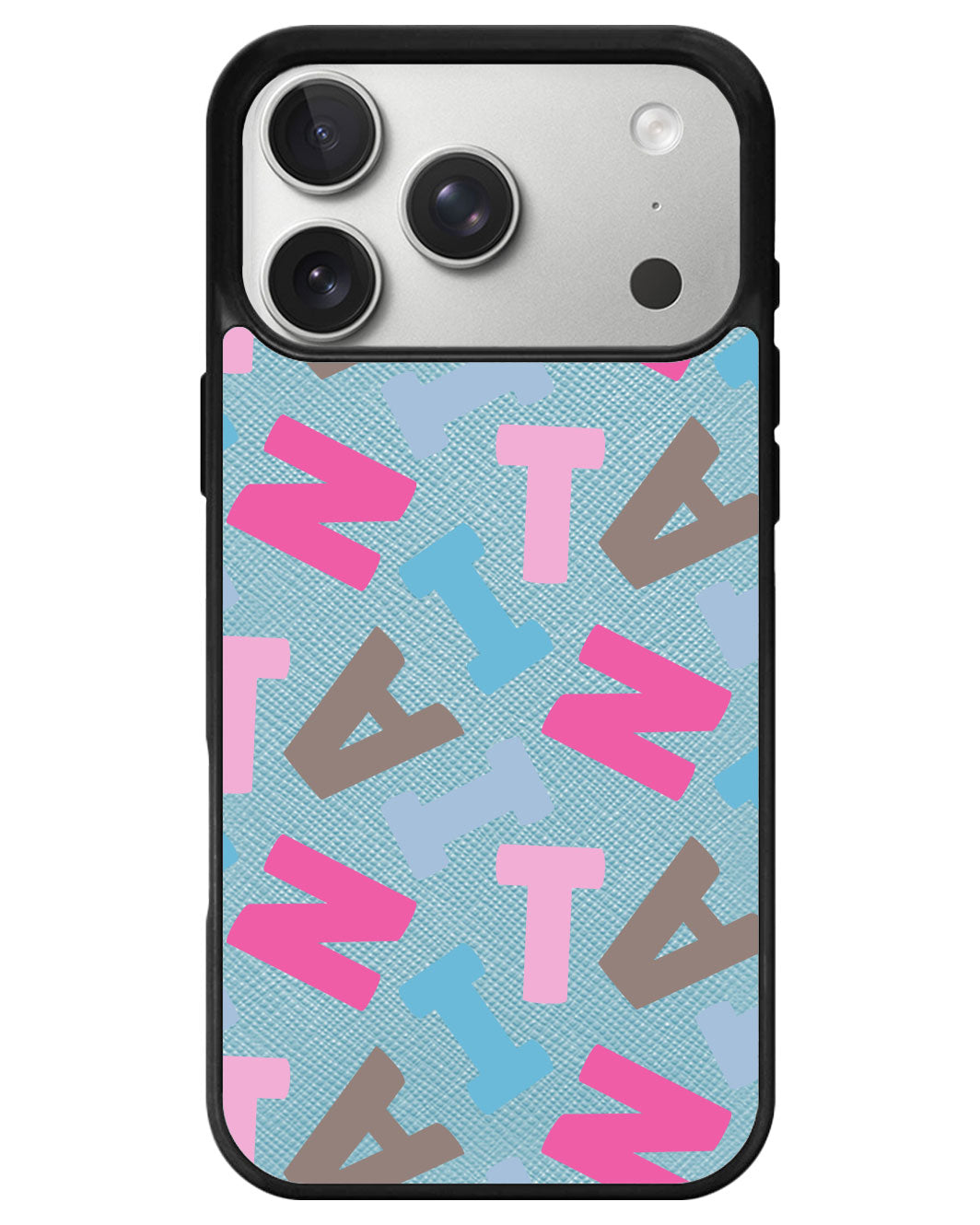 iPhone Leather Grip - Scattered Monogram 2.0
