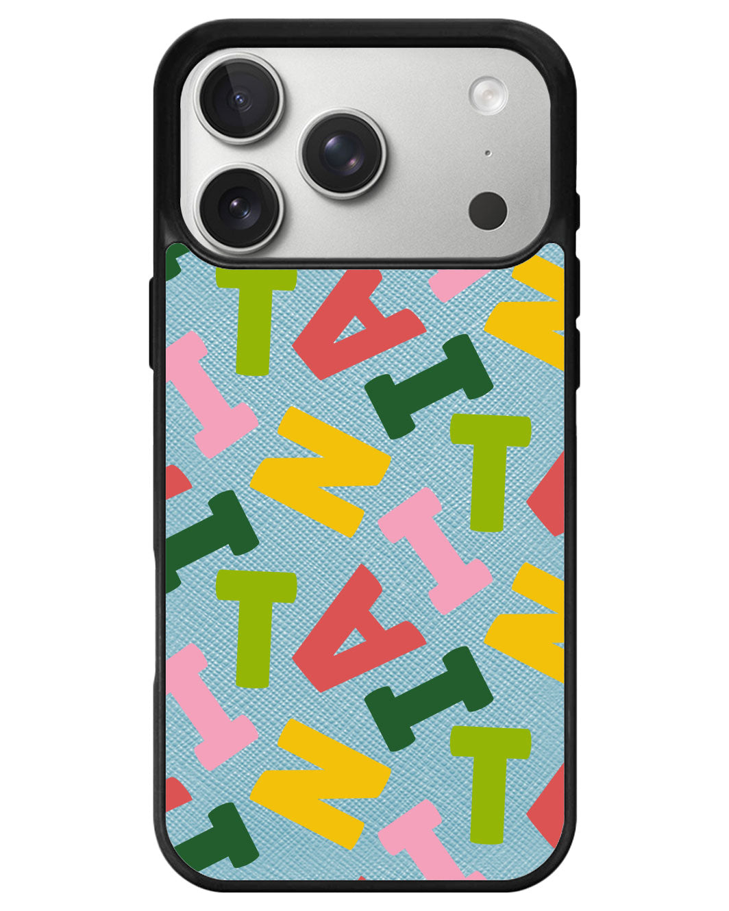 iPhone Leather Grip - Scattered Monogram 3.0