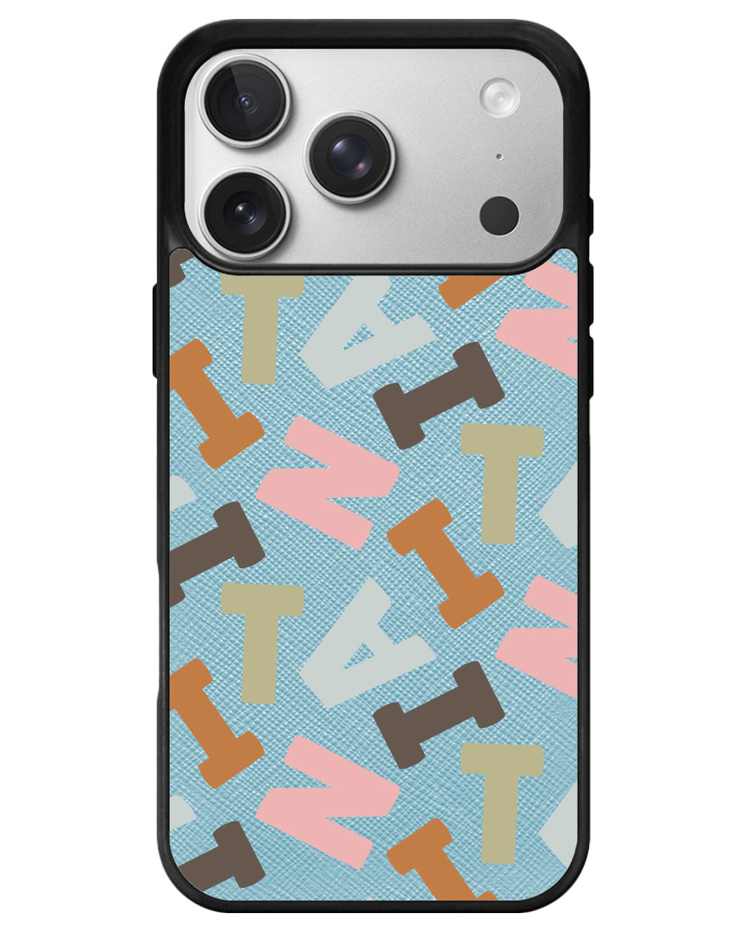 iPhone Leather Grip - Scattered Monogram 4.0
