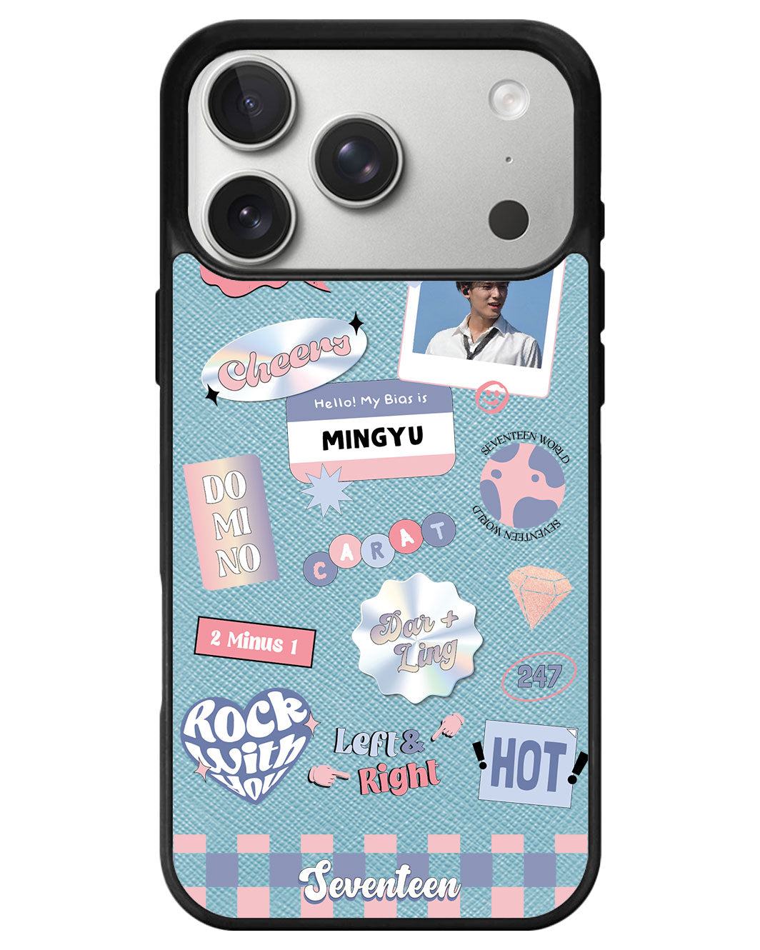 iPhone Leather Grip - Seventeen World