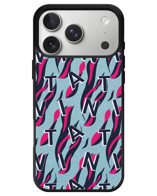 iPhone Leather Grip - Tiger Monogram 2.0