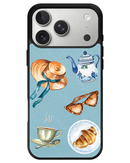 iPhone Leather Grip - Afternoon Tea