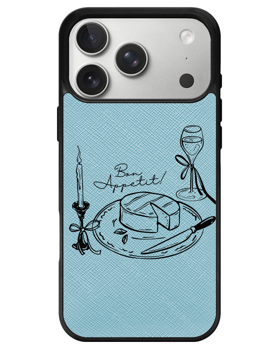 iPhone Leather Grip - Bon Appetit
