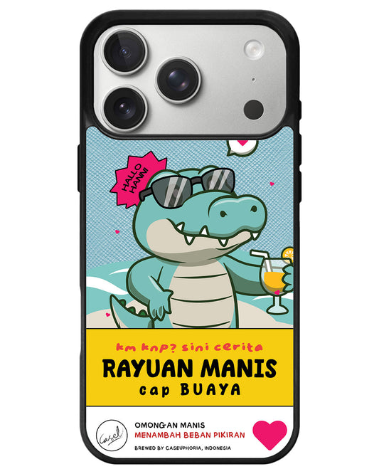 iPhone Leather Grip - Cap Buaya