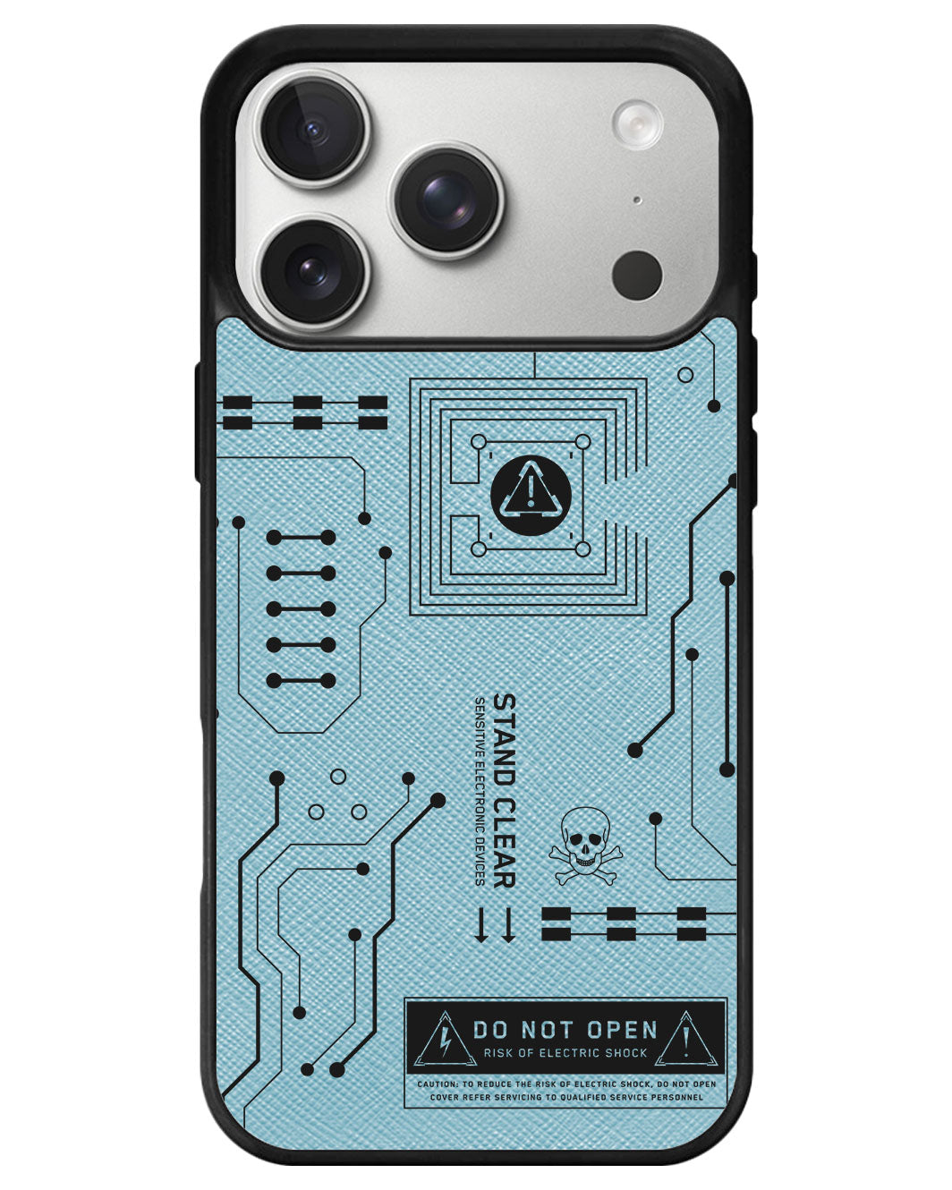 iPhone Leather Grip - Circuit Black