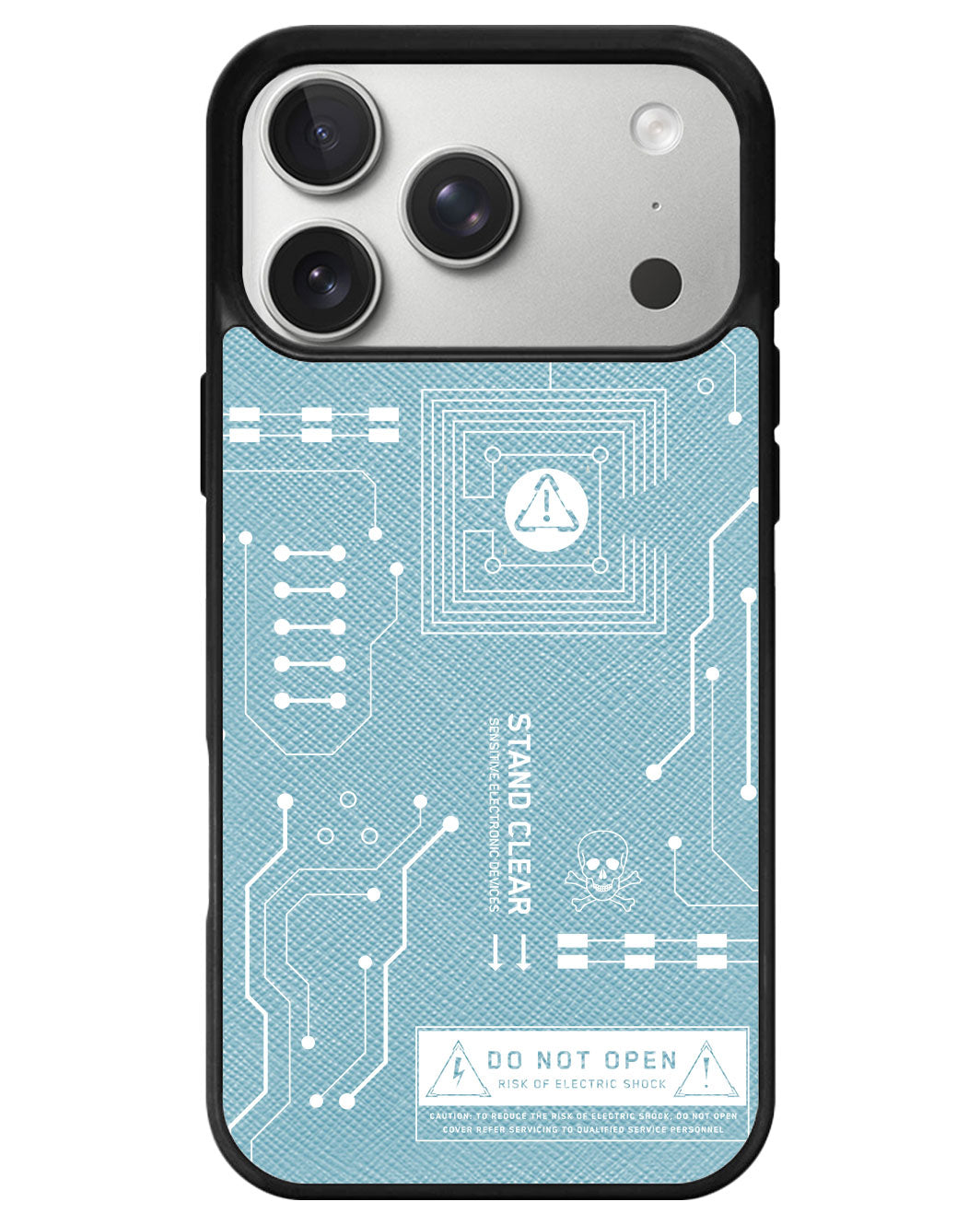 iPhone Leather Grip - Circuit White