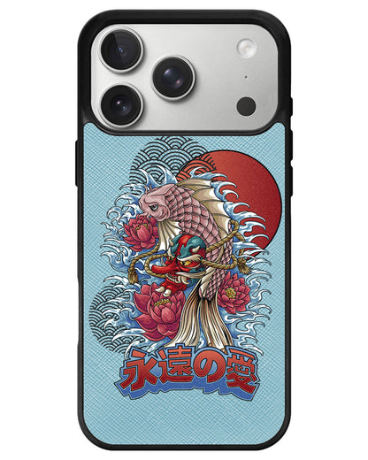 iPhone Leather Grip - Oni Koi