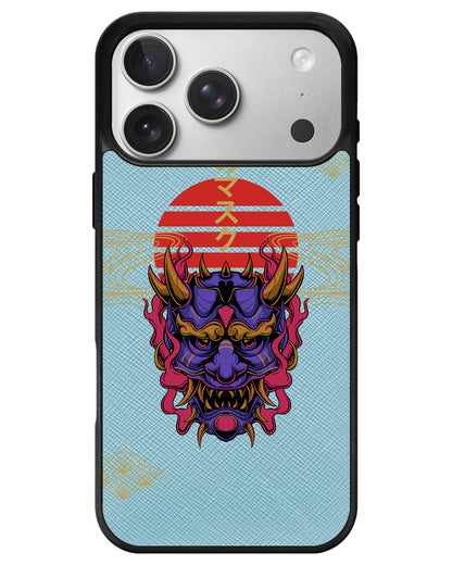 iPhone Leather Grip - Oni Mask