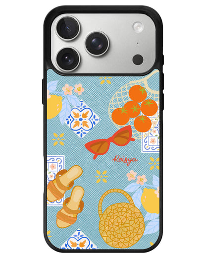 iPhone Leather Grip - Santorini