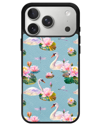 iPhone Leather Grip - Swan