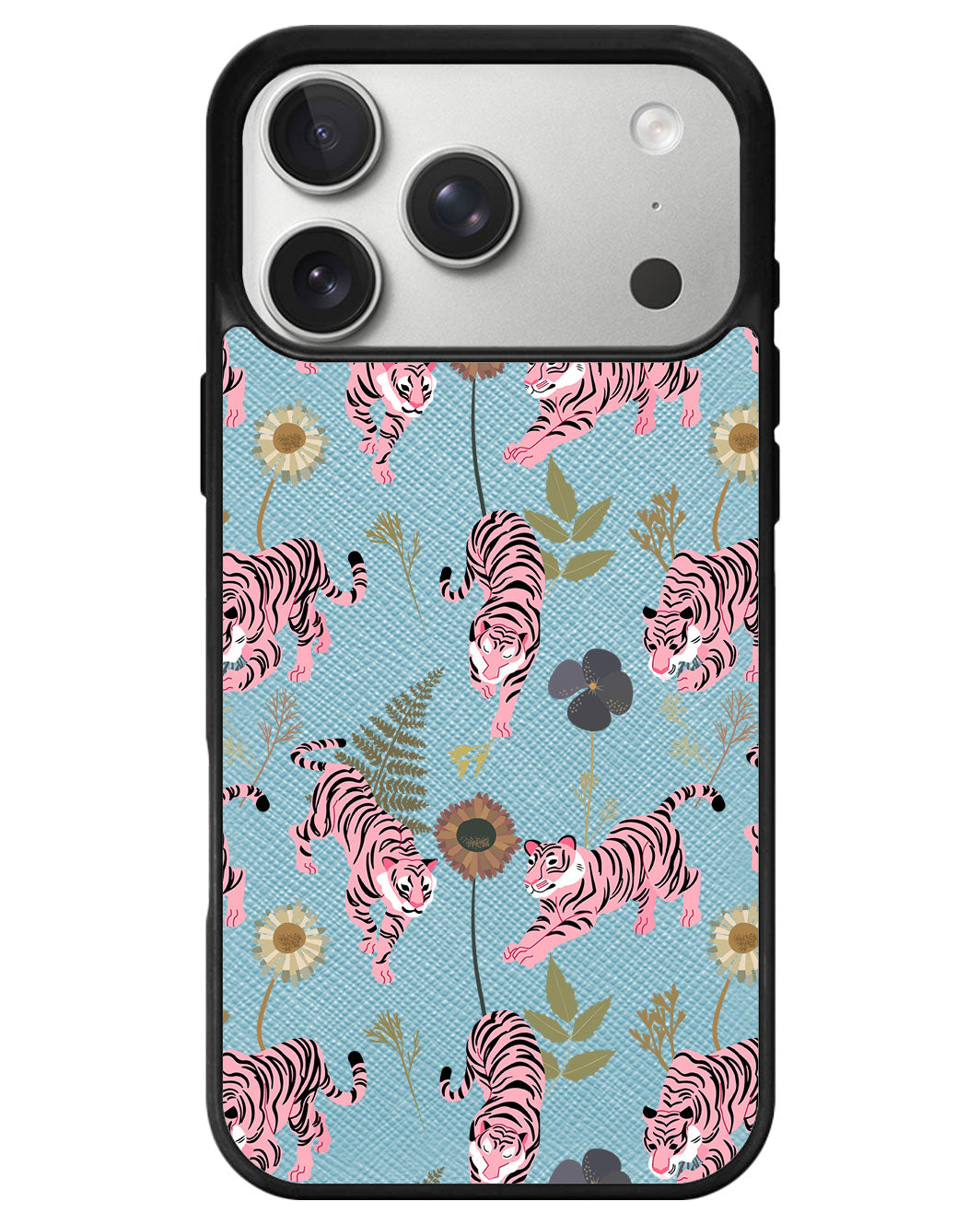 iPhone Leather Grip - Tigre Rosa