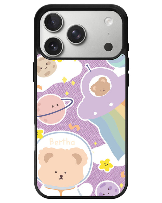 iPhone Leather Grip - Astrobear