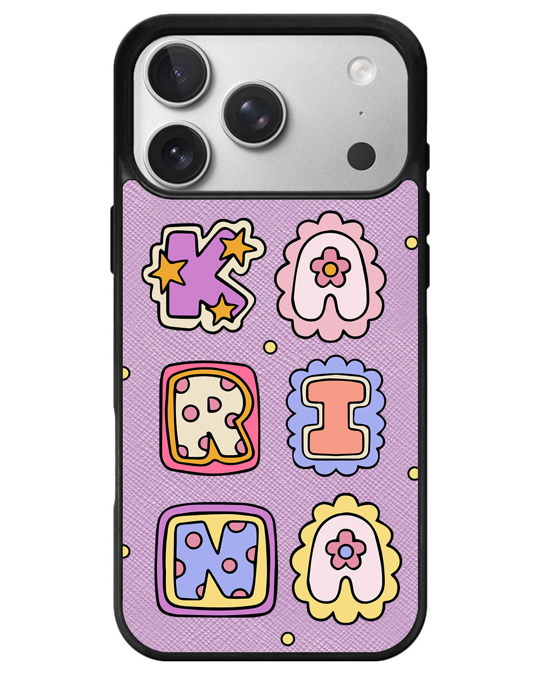 iPhone Leather Grip - Adorable Monogram 2.0