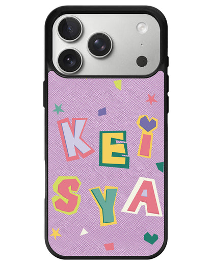 iPhone Leather Grip - Adorable Monogram 4.0