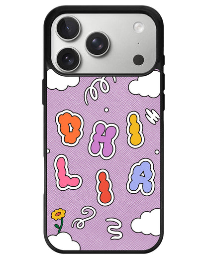 iPhone Leather Grip - Adorable Monogram 6.0
