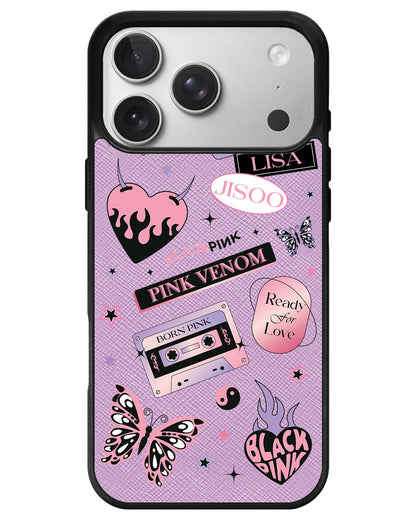 iPhone Leather Grip - Blackpink Born Pink