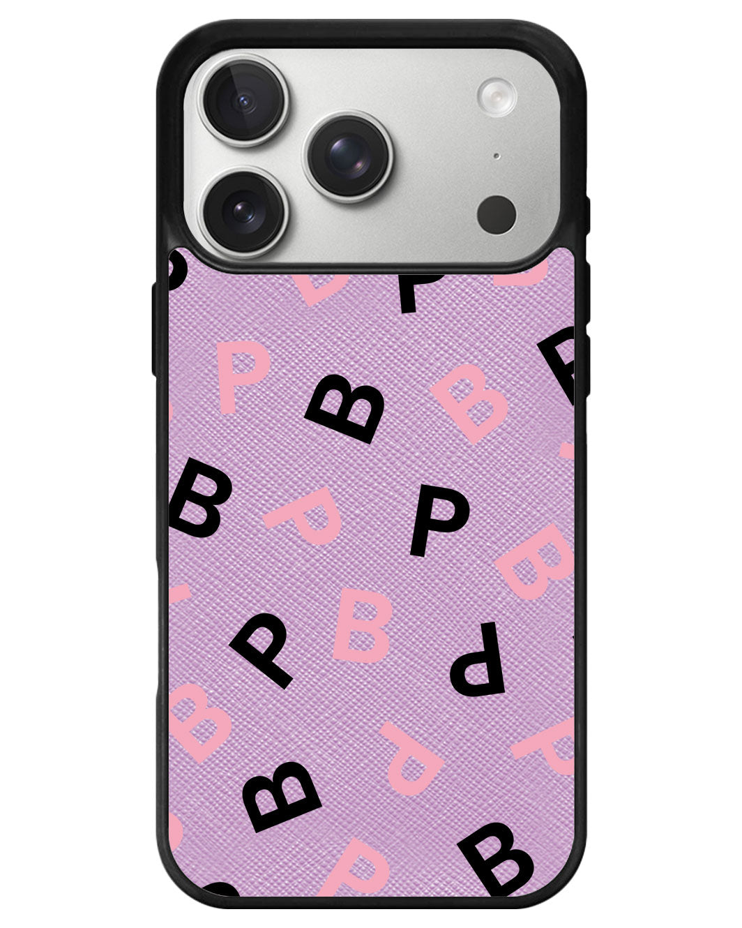 iPhone Leather Grip - Blackpink Monogram